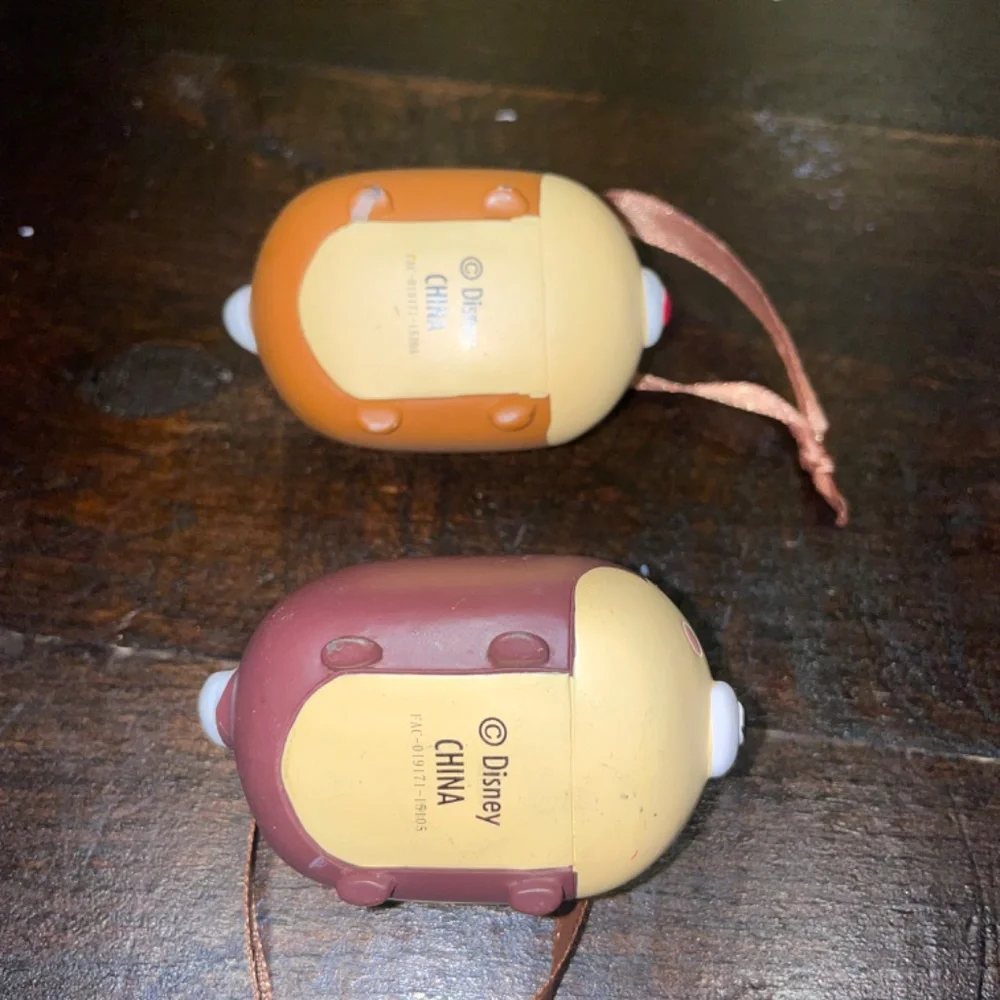2 Disney Tsum Tsum Chip & Dale Holiday Christmas Ornaments‎